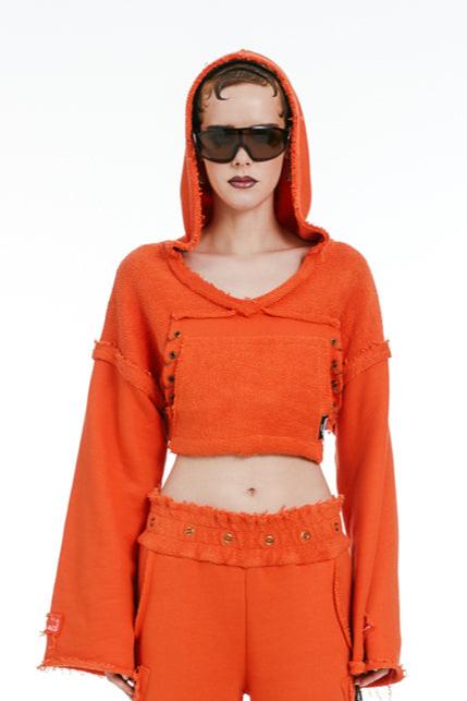 Cropped-Sweatshirt-With-Hood-Orange