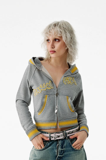 Punkyfish Bimini Hoodie Sweatshirt Grey Melange